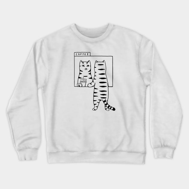 Cat Cafe Crewneck Sweatshirt by RicardoCarn